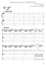 Heartache (From UNDERTALE) - Prog XP (Digital Guitar Tabs)