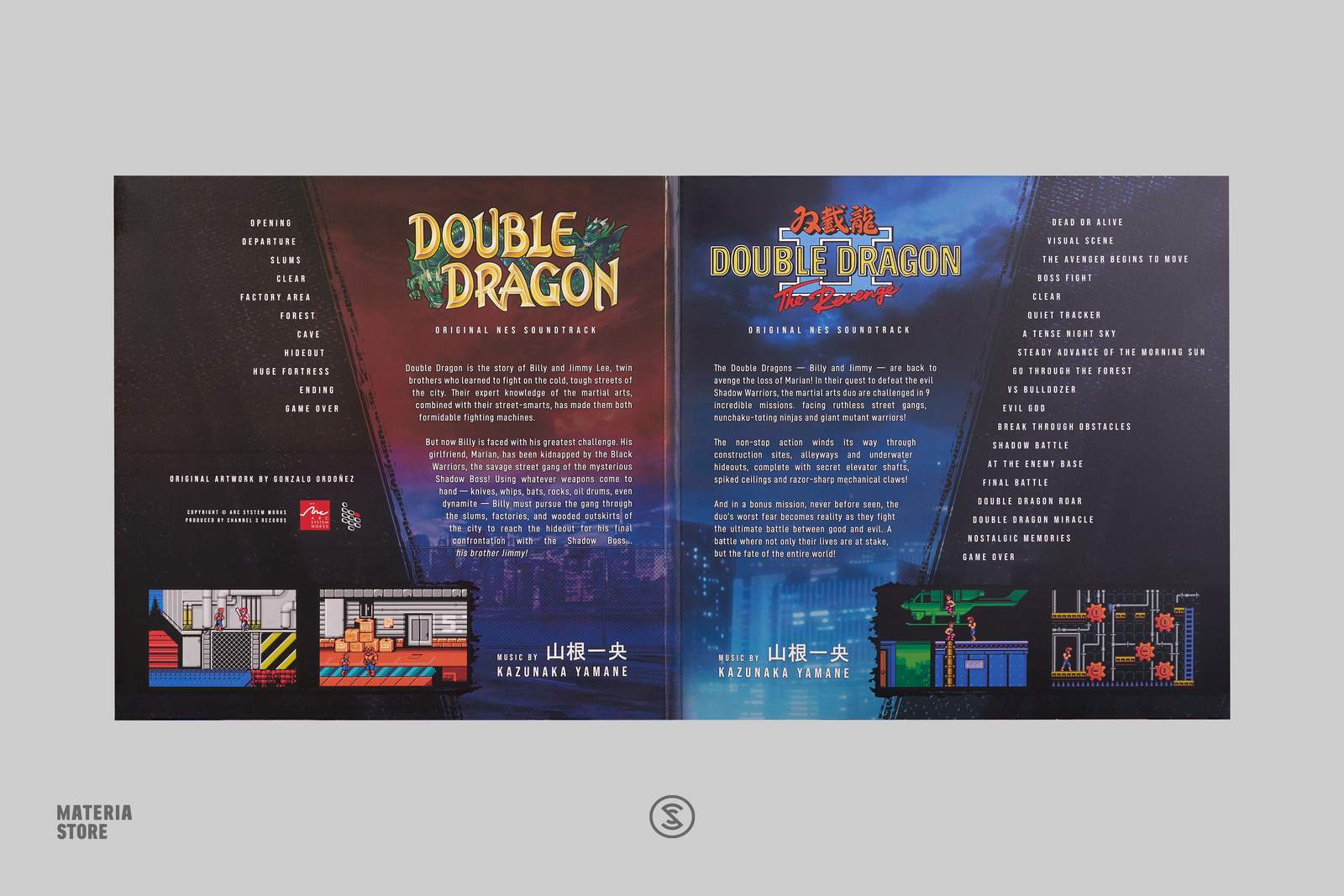 Double Dragon I & II Original NES Soundtracks - (2xLP Vinyl Record) [J