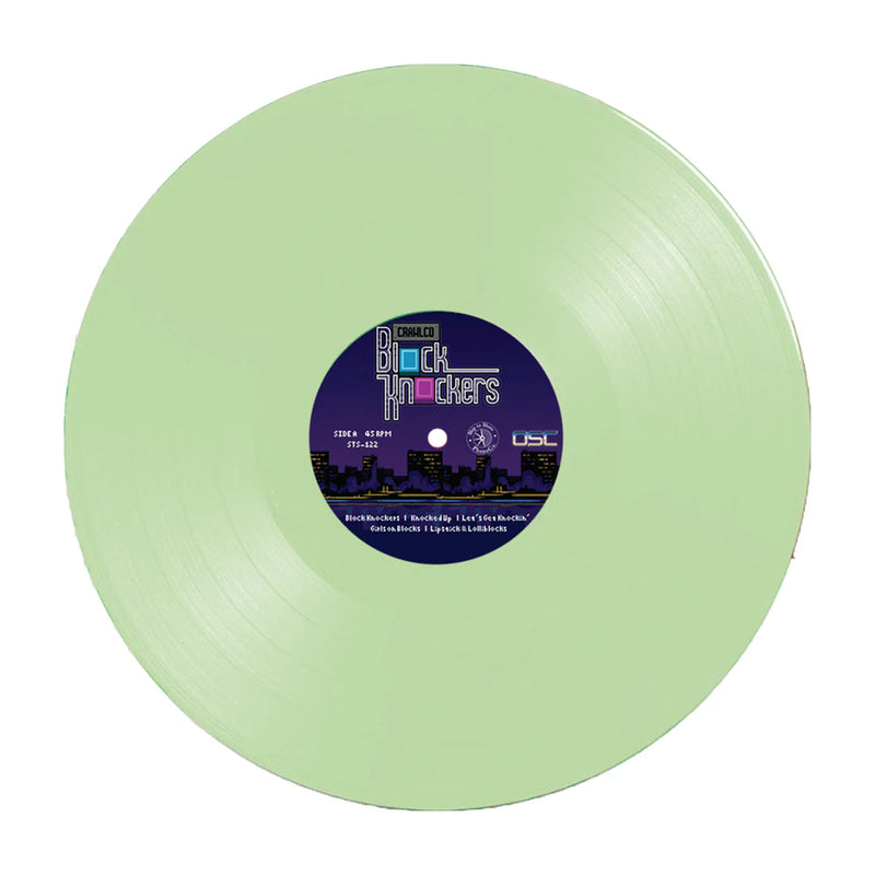 CrawlCo Block Knockers (Original Video Game Soundtrack) - Opus Science Collective (1xLP Vinyl Record) - Glow in the Dark Vinyl