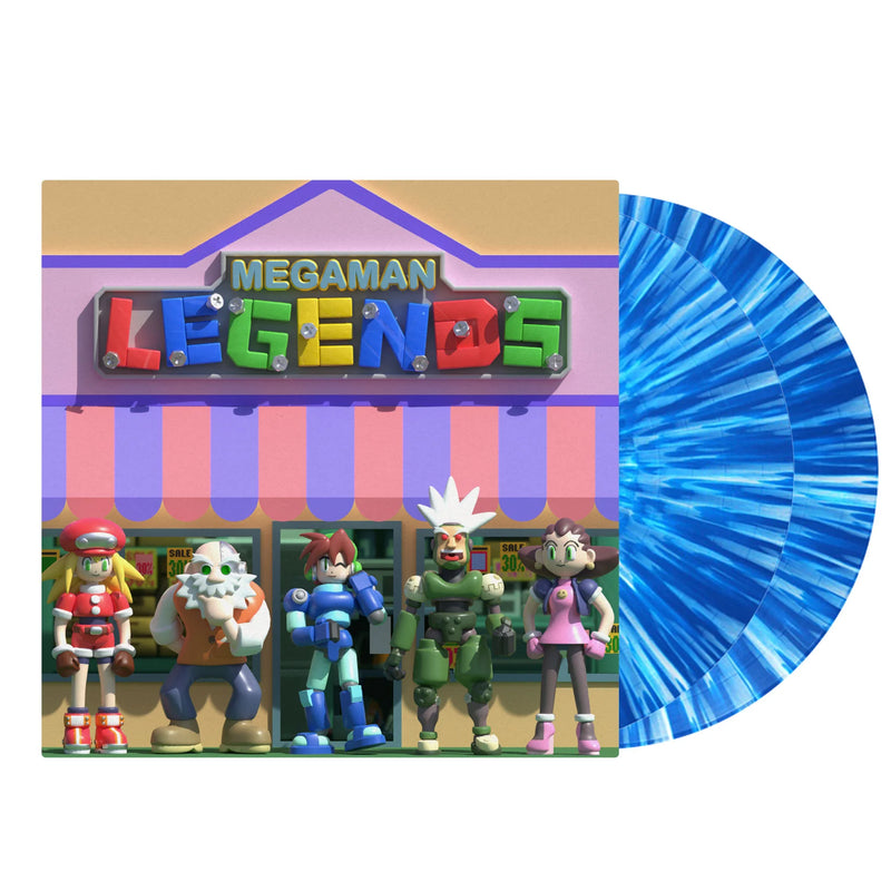 Mega Man Legends (Original Video Game Soundtrack) - Capcom Sound Team (1xLP Vinyl Record) [Blue Splatter Variant]