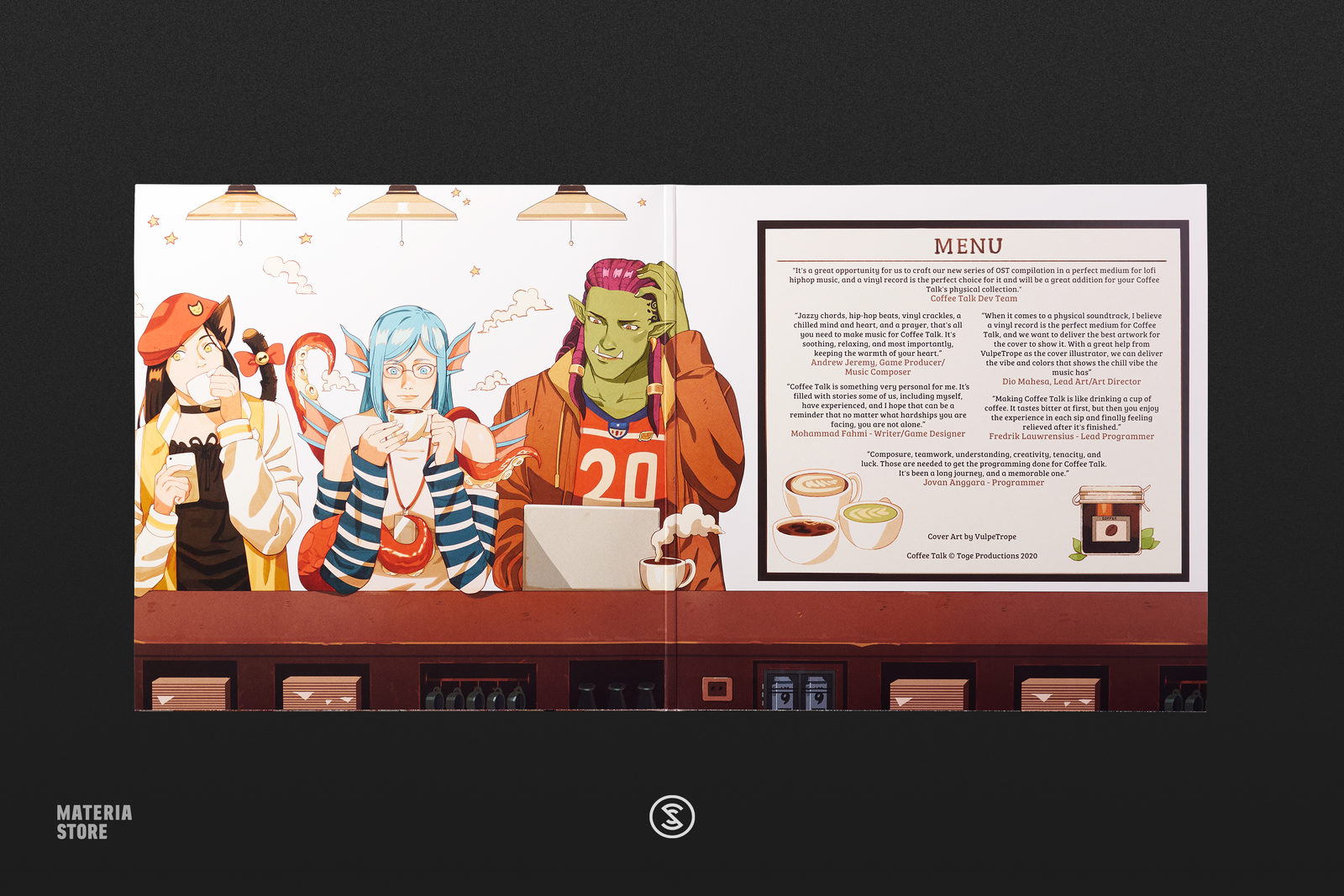 Coffee Talk (Original Game Soundtrack) - Andrew Jeremy (2xLP Vinyl Rec