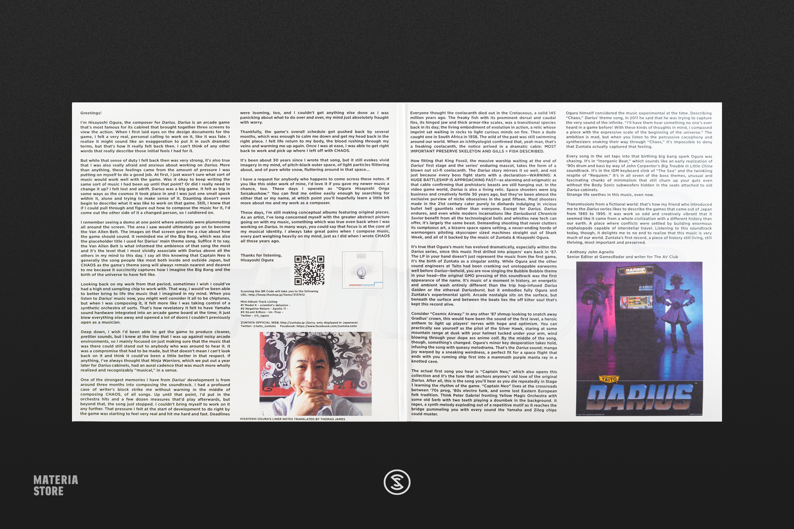 ZUNTATA Arcade Classics Volume 2: DARIUS - Hisayoshi Ogura (1xLP Vinyl