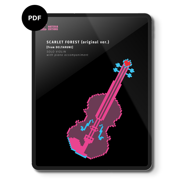 Scarlet Forest (original ver.) (from DELTARUNE) (for Solo Violin with Piano Accompaniment) Digital Sheet Music