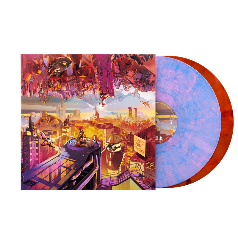Ratchet & Clank: Rift Apart (Original Soundtrack) - Mark Mothersbaugh and Wataru Hokoyama (2xLP Vinyl Record) [Purple/Orange variant]