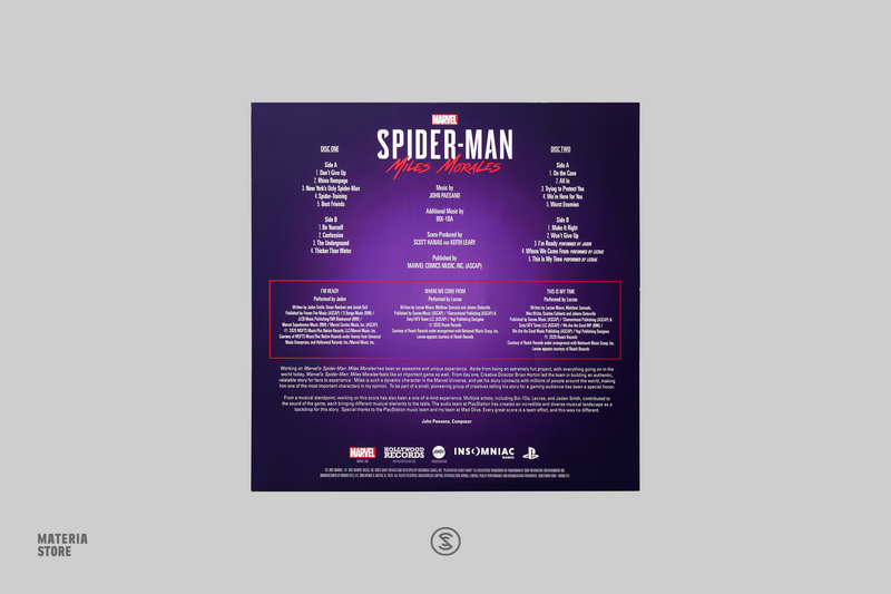 Marvel's Spider-Man: Miles Morales (Original Soundtrack)- John Paesano (2xLP Vinyl Record)